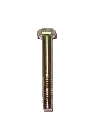 Metal screw on a white background